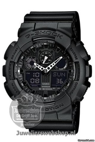 Casio GA-100-1A1ER G-Shock horloge BLACK watches