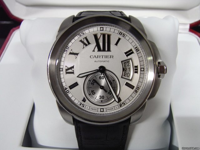 Cartier Calibre de Cartier Steel New Box and Paper 2012 W7100037 watches
