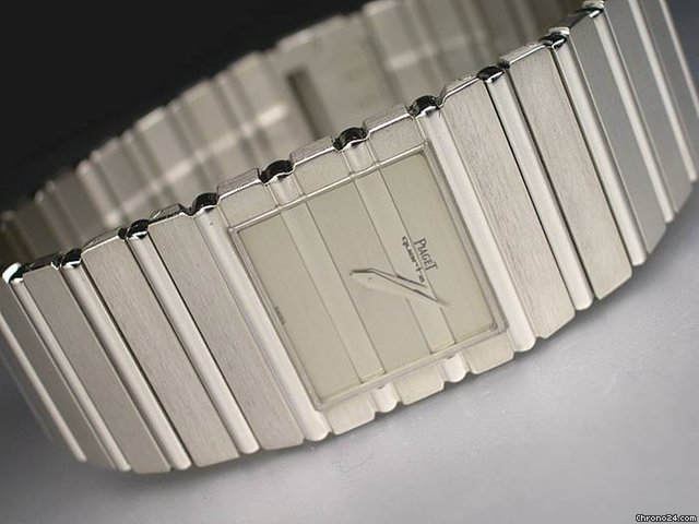 Piaget "Massive Wei golduhr mit Quartzwerk" 18K/750 Wei gold watches
