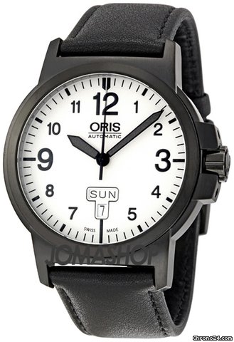 Oris BC3 Sportsman Black DLC Case and Leather Strap Mens Watch 735-7641-4766LS watches
