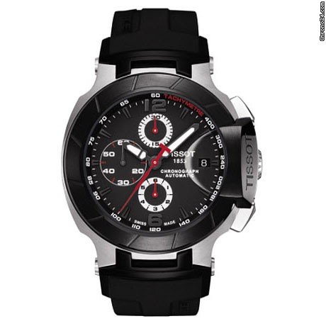 Tissot T Race Chronograph Automatic Black Polyurethane Mens Watch T0484272705700 watches