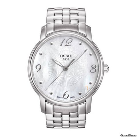 Tissot Lady Round Mother of Pearl Dial Stainless Steel Ladies Watch T0522101111700 watches