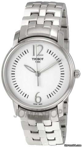 Tissot Lady Round Silver Dial Stainless Steel Ladies Watch T0522101103700 watches