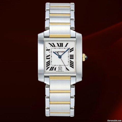 Cartier Tank Francaise Big Size Acciaio E Oro Giallo Nuovo Box & Paper watches