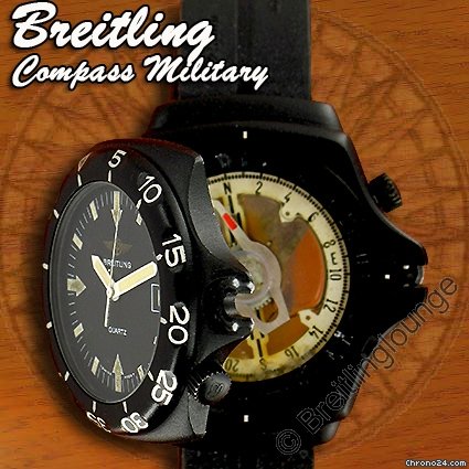 Breitling Compass - Military extrem seltene Taucheruhr watches