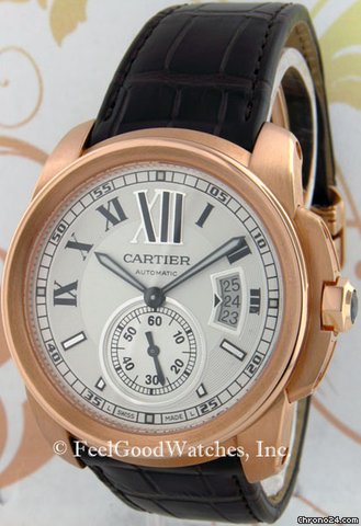 Cartier W7100009 Calibre de Cartier, Rose Gold watches