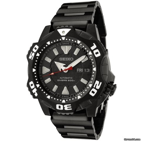 Seiko Black Ion-plated Stainless Steel Mens Watch SKZ285 watches