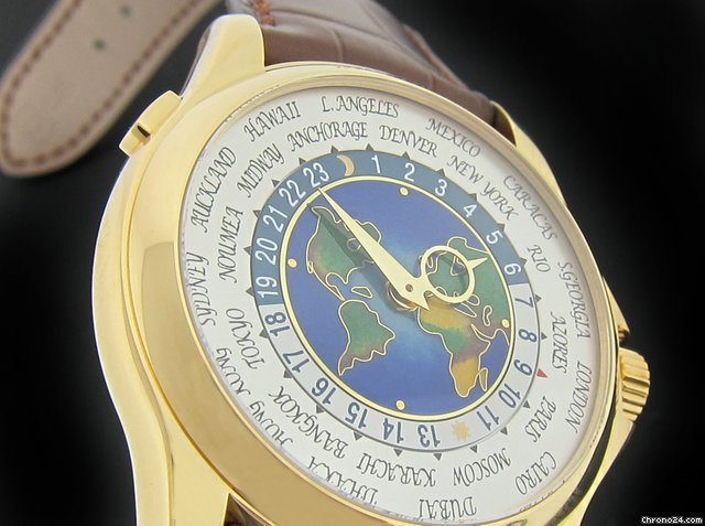 Patek Philippe Rare Yellow Gold Cloisonne World Time 5131J watches