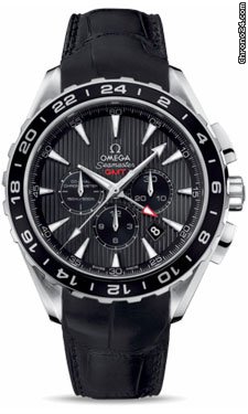 Omega Seamaster Aqua Terra Chronograph Stainless Steel On Leather watches