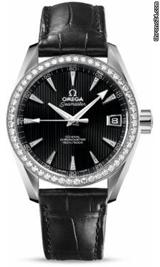 Omega Seamaster Aqua Terra Chronometer 38.5 mm Stainless Steel On Leather watches