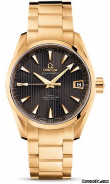 Omega Seamaster Aqua Terra Chronometer 38.5 mm Yellow Gold watches