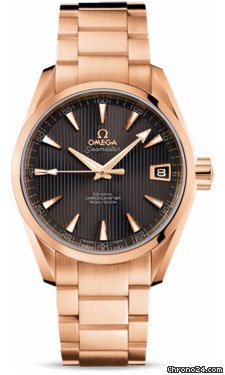 Omega Seamaster Aqua Terra Chronometer 38.5 mm Red Gold watches
