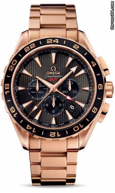 Omega Seamaster Aqua Terra Chronograph Red Gold watches