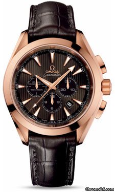 Omega Seamaster Aqua Terra Chronograph Red Gold watches