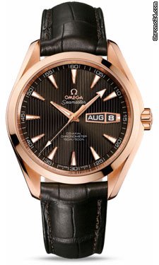 Omega Seamaster Aqua Terra Annual Calendar Red Gold watches