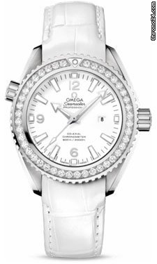 Omega Seamaster Planet Ocean 37.5 mm Stainless Steel On Leather watches