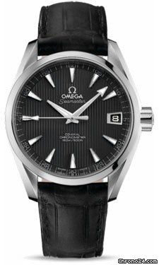 Omega Seamaster Aqua Terra Chronometer 38.5 mm Stainless Steel On Leather watches