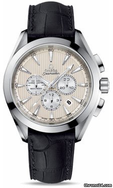 Omega Seamaster Aqua Terra Chronograph Stainless Steel On Leather watches