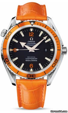 Omega Seamaster Planet Ocean Big Size Stainless Steel On Leather watches