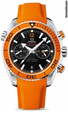 Omega Seamaster Planet Ocean Chrono 45.5 mm Stainless Steel On Rubber watches