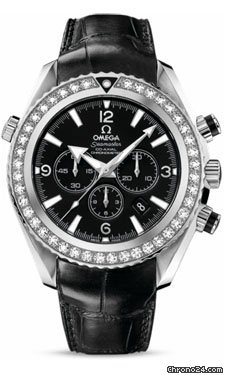 Omega Seamaster Planet Ocean Chrono 45.5 mm Stainless Steel On Leather watches