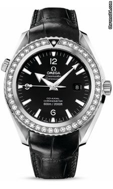 Omega Seamaster Planet Ocean Big Size Stainless Steel On Leather watches