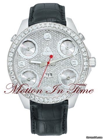 Jacob & Co. FIVE TIMEZONE "ALL DIAMOND" 47mm SPECIAL EDITION watches