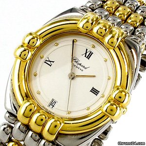Chopard "Gstaad", Stahl/18K Gold, 2 Ersatzglieder watches