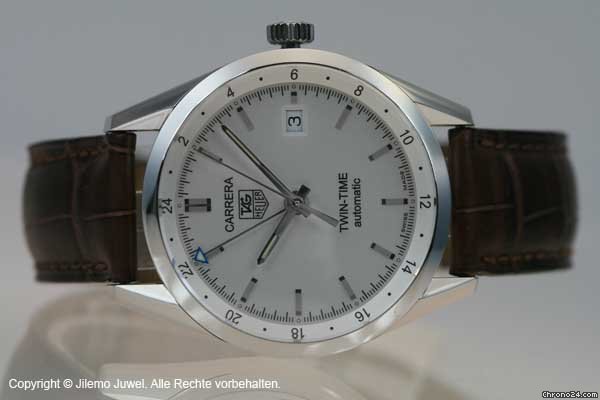 Replica TAG Heuer Carrera Twin Time Automatic Edelstahl Watch