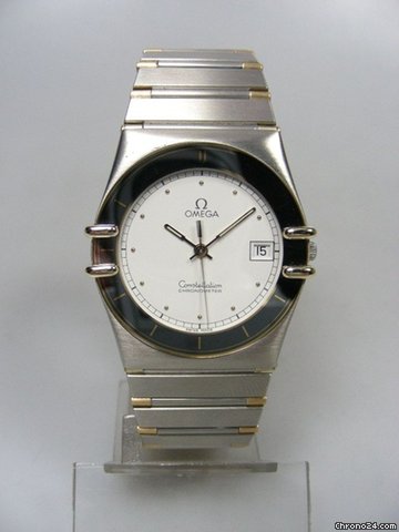Omega Constellation grande taille or/acier cadran blanc watches