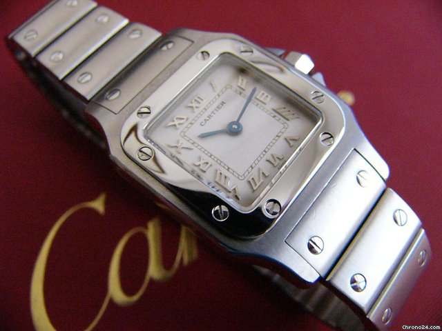 Cartier Santos Galbee Stahl TOP Zustand watches