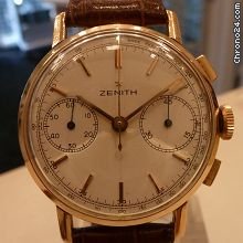 Zenith chrono 2 register meca solid gold watches