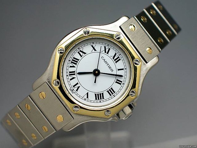 Cartier "Santos Automatique" Edelstahl/Gelbgold - TOP ANGEBOT watches