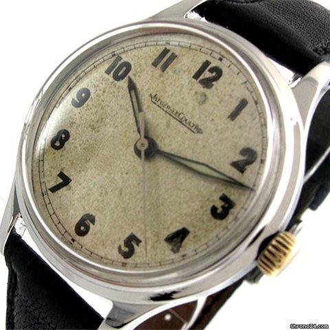 Jaeger-LeCoultre "Klassische Herrenuhr - Vintage", Stahl/Leder watches