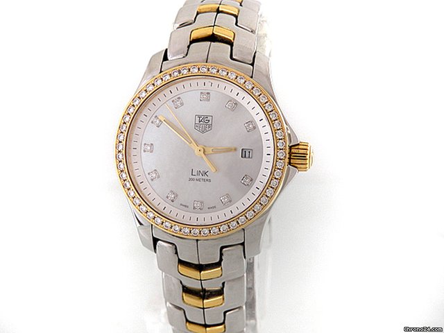 TAG Heuer "Link", Stahl/Gelbgold, L¨¹nette mit Brillantbesatz watches