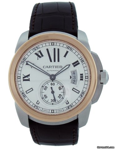 Cartier Steel and Rose Gold Calibre de Cartier W7100039 watches