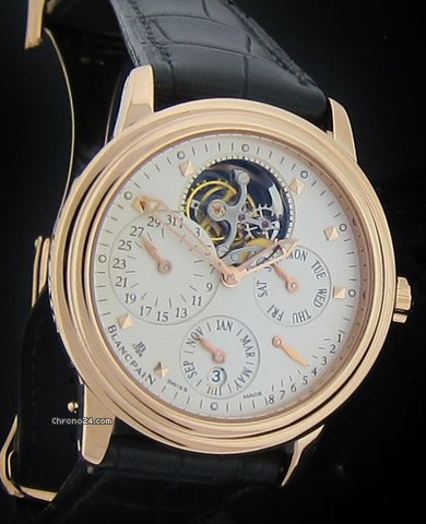Blancpain Rose Gold Leman Perpetual Calendar 2625 Tourbillon watches