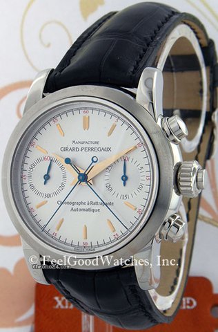 Girard Perregaux 90140 Chronograph Rattrapante, Steel watches