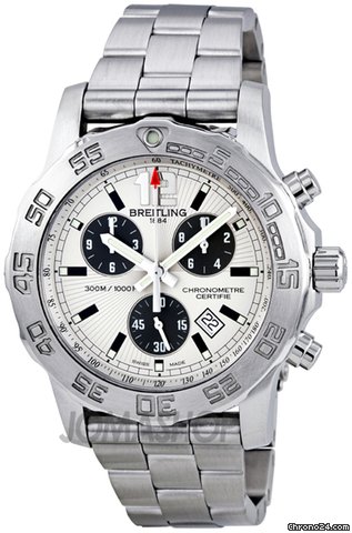 Breitling Colt II Chronograph Silver Dial SuperQuartz Mens Watch A7338710-G742SS watches