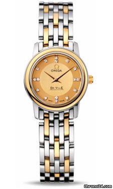 Omega De Ville Prestige Quartz 22 mm Steel And Yellow Gold watches