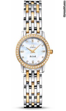 Omega De Ville Prestige Quartz 22 mm Steel And Yellow Gold watches