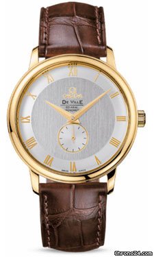 Omega De Ville Prestige Small Seconds Yellow Gold watches