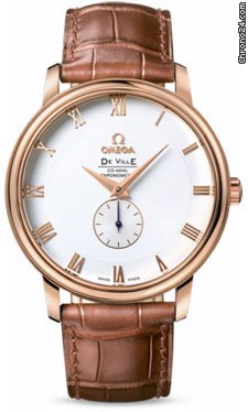 Omega De Ville Prestige Small Seconds Red Gold watches