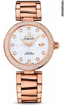 Omega De Ville Ladymatic Red Gold watches