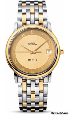 Omega De Ville Prestige Quartz 34.4 mm Steel And Yellow Gold watches