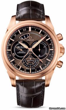 Omega De Ville Co-Axial Chronoscope 44 mm Red Gold watches