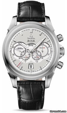 Omega De Ville 4 Counters Chrono White Gold watches