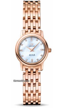 Omega De Ville Prestige Quartz 22 mm Red Gold watches