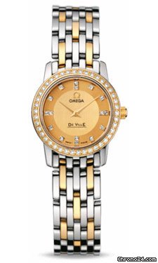 Omega De Ville Prestige Quartz 22 mm Steel And Yellow Gold watches