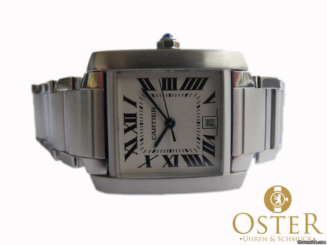 Cartier TANK FRANCAISE GM STAHL AUTOMATIK 2302 W51002Q3 watches